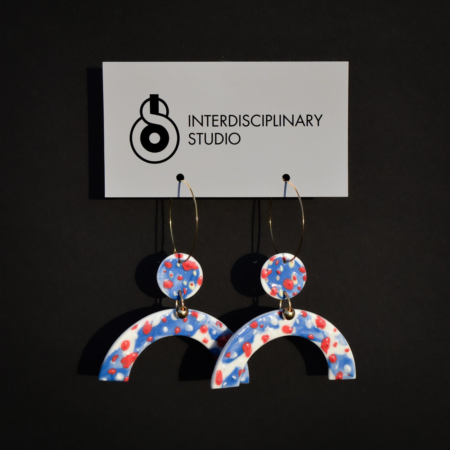 Kolczyki porcelanowe Geometryczne