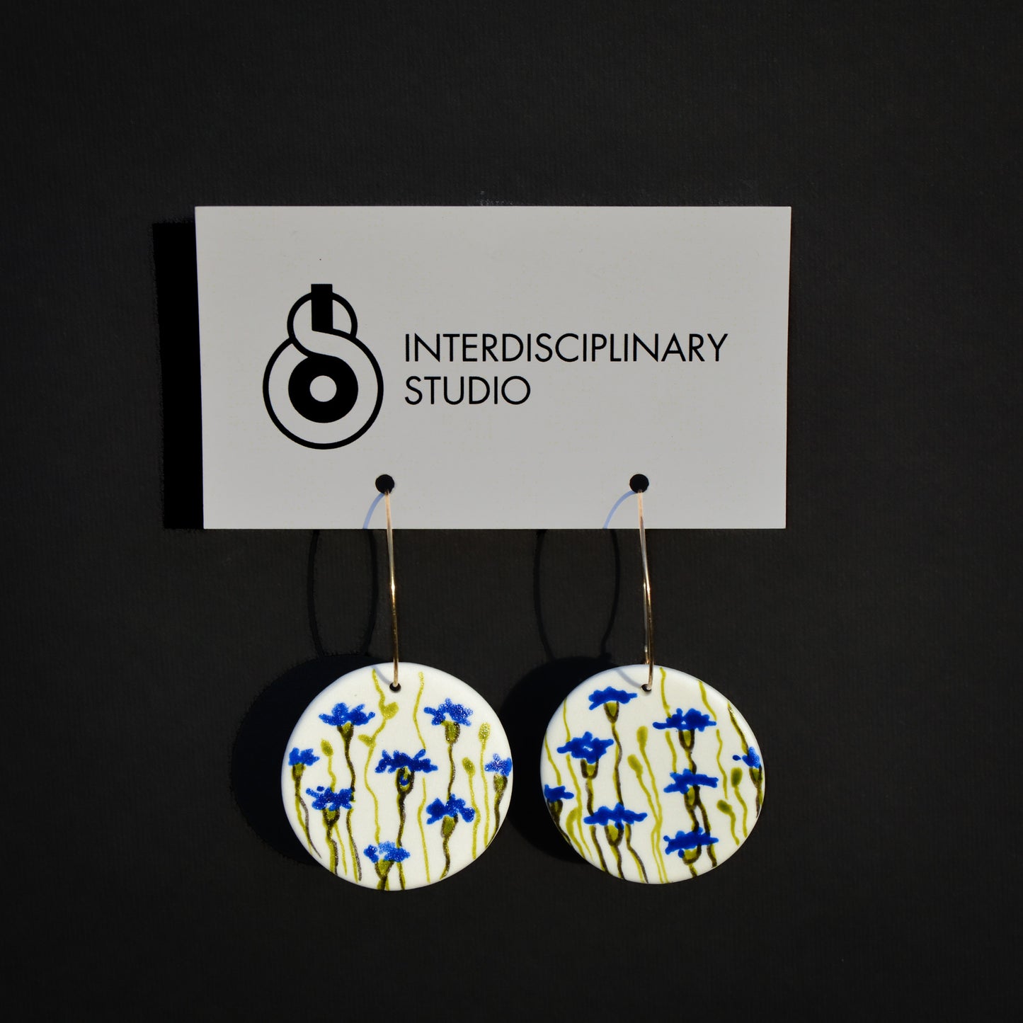 Kolczyki porcelanowe Chabry